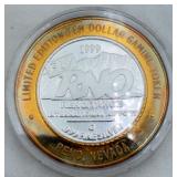 1999 Reno/Tahoe Int. Airport $10 Gaming Token