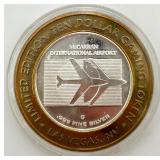 McCarran Intl. Airport .999 Silver $10 Game Token