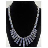 Beautiful ï¿½950ï¿½ Silver & Sodalite Necklace