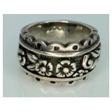 925 Floral Ring