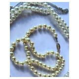 Nice Faux Pearl Vintage Japanese Necklaces