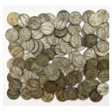 100 1942-S-1945 35% Silver War Time Nickels