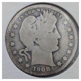 1908 Barber Quarter