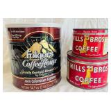 Lot of 3 Coffee Tins