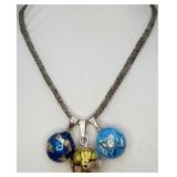 925 Charm & 2 Charms Necklace