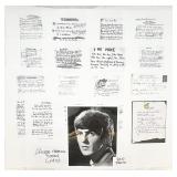 George Harrison Photo & Copies of Lyrics