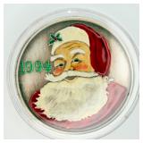 1994 Silver Towne Santa 1 oz .999 Proof Coin