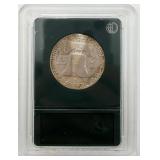 Graded 1963 Franklin Silver Half Dollar, MS65