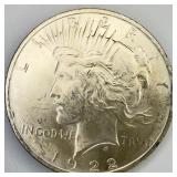 1922 Uncirculated Peace Dollar