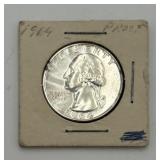 90% Silver 1964 Washington Quarter Proof Coin