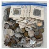 3 Pound Bag of ANTQ & VTG Foreign Coins