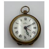 Vtg. Endura Pocket Watch Style Wind-Up Alarm Clock