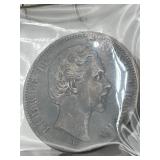 RARE 1883-D German Empire 2 Mark Silver Coin