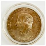 1956 Mexican ï¿½Hidalgo Grandeï¿½ 10 Pesos Silver Coin