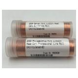 2 Rolls 2009 Philadelphia Mint Lincoln Head Cent
