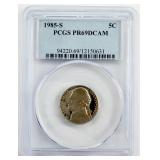 1985-S Jefferson Nickel PCGS PR69DCAM