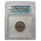 ICG Certified 1937 Original Buffalo Nickel