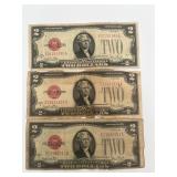 3-1928-G Red Seal $2 Bills