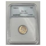 1982-S Roosevelt Dime NNC-PR70 Deep Cameo
