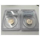 2-1982-S Jefferson Nickels PCGS PR69DCAM