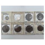 8 VTG Australian Foreign Coins