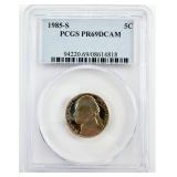 1985-S Jefferson Nickel PCGS PR69DCAM