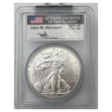 2015 American Silver Eagle Signed John M Mercanti