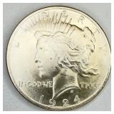 1924 Uncirculated Peace Dollar