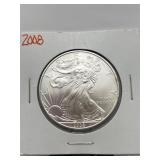 2008 American Silver Eagle.999 Fine Silver Coin