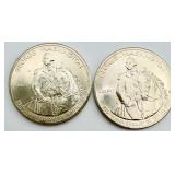 2 1982-D George Washington Half Dollar 90% Silver