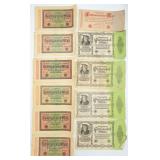 24 ANTQ Foreign German Banknotes