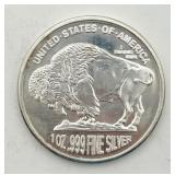 2015 1 Oz. .999 Fine Silver Buffalo Round