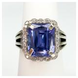 5CT Tanzanite Diamond Ring