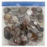 3 Pound Bag of ANTQ & VTG Foreign Coins