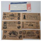 6 Replica CSA Currency Bills