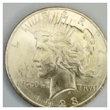 1923 Uncirculated Peace Dollar