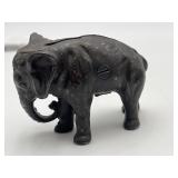 Antique Elephant Cast Iron Penny Bank