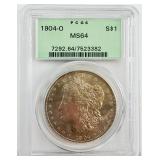 1904-O Morgan Silver Dollar PCGSMS64