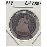 1853 Seated Liberty Silver Half Dime 90% Silver