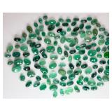 43.78CT (139 pieces) of Genuine Natural Emeralds