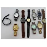 Lot of 10 Various Menï¿½s Watches