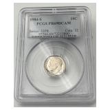 1984-S Roosevelt Dime PCGS PR69DCAM