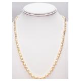 14KT Clasp Cultured Pearl Strand