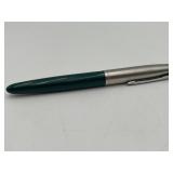 VTG Parker 21 Fountain Pen Steel & Green