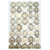 Roll of 40 - 90% Silver Quarters