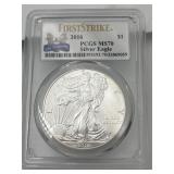 2016 American Silver Eagle 1st Strike PCGS MS70