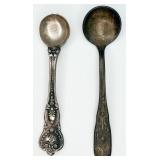 2 Sterling Silver Salt Spoons