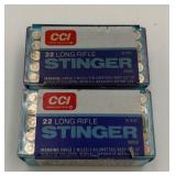 2 Boxes of 22 Long Rifle Bullets