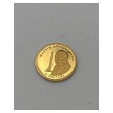 2001 Republic of Liberia MLK $25 24KT Gold Coin