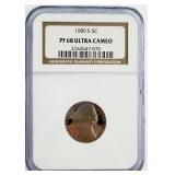 1980-S Jefferson Nickel NGCPF68 ultra Cameo